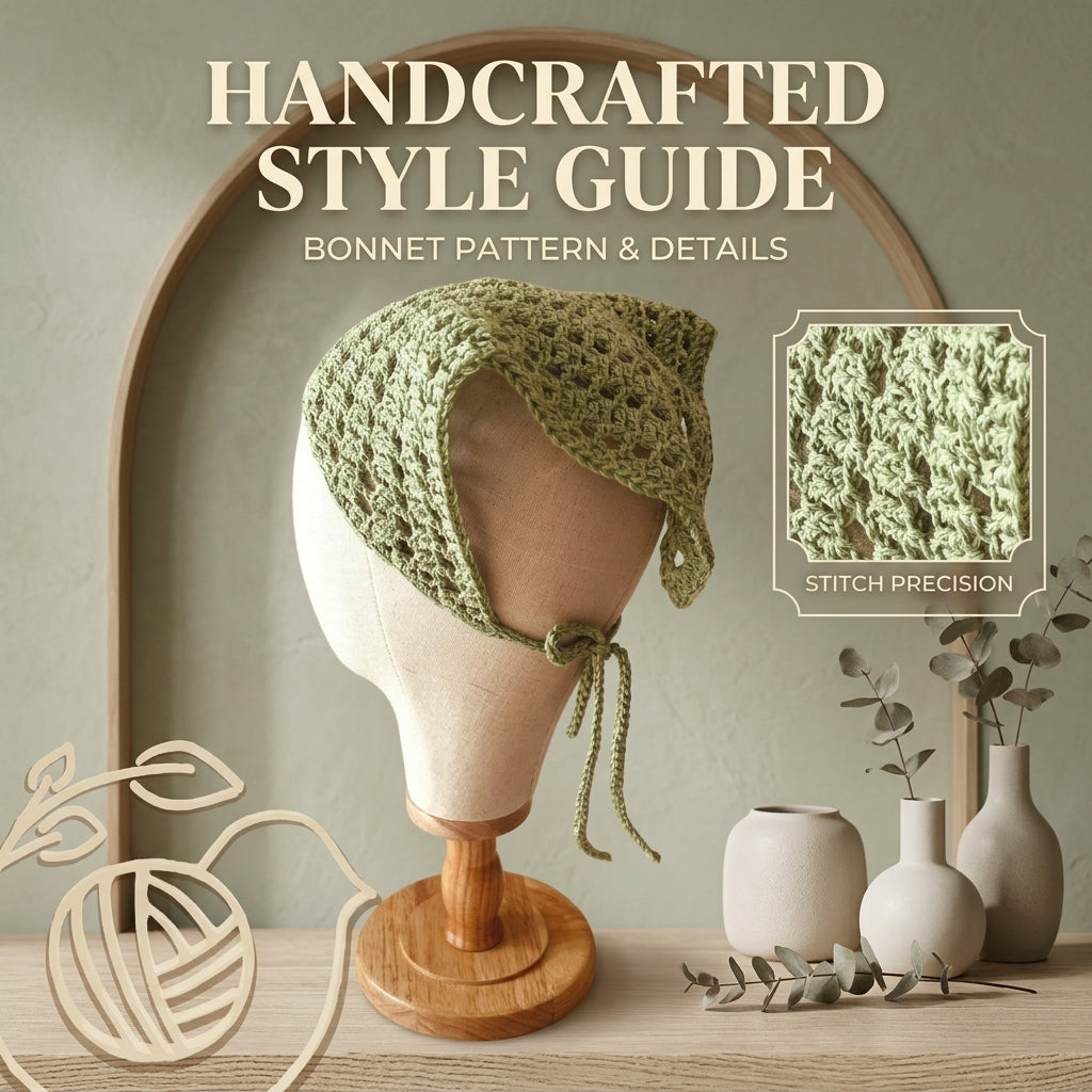 Spring Green Headscarf | Crochet Pattern PDF