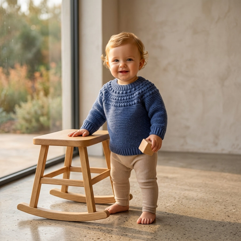 Textured Baby Pullover | Crochet Pattern PDF