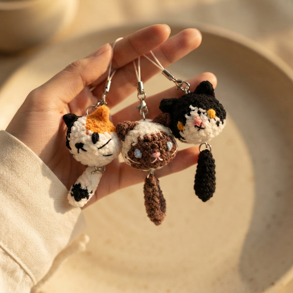 Gorgeous Keychain Bag Charm | Crochet PDF Pattern — Design 4