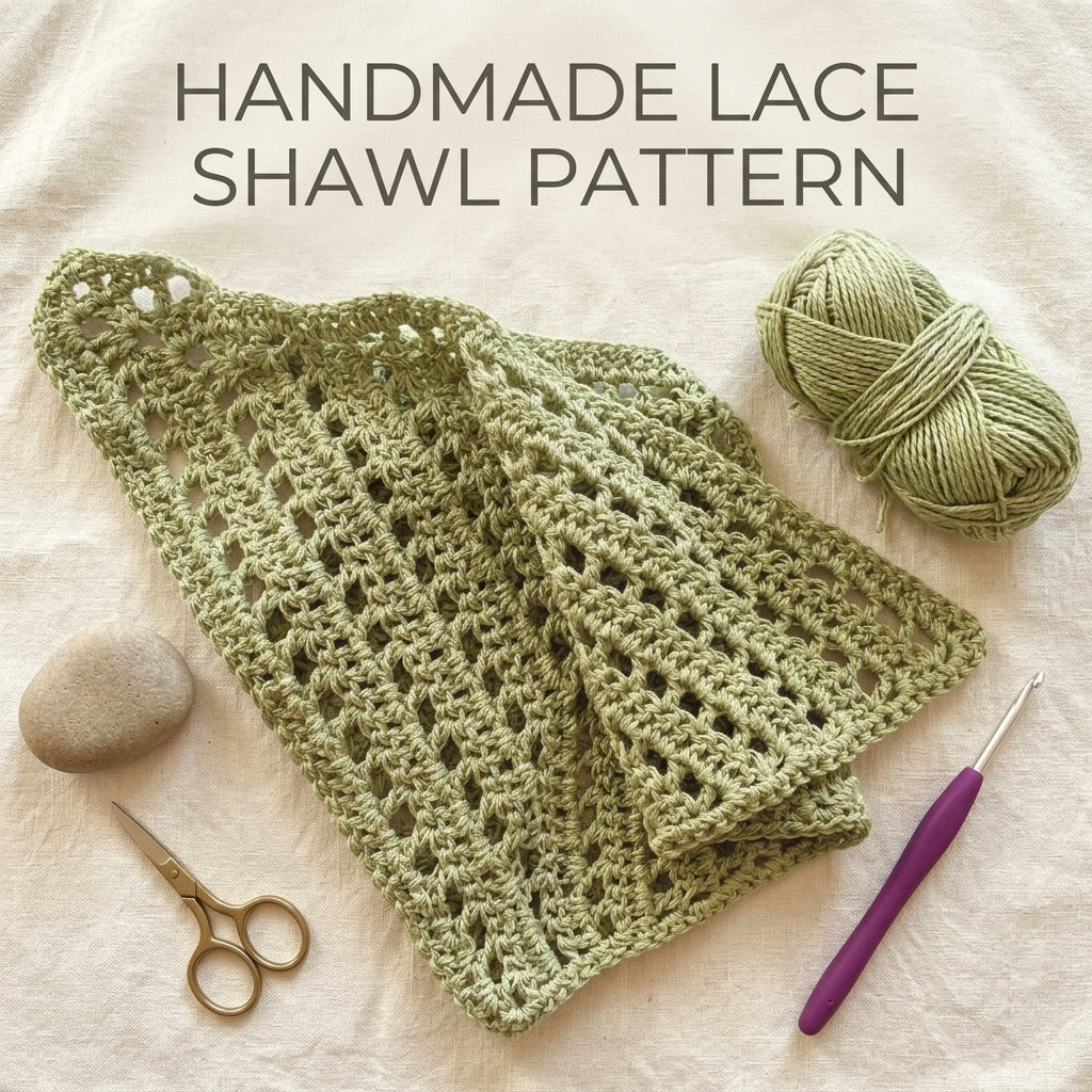 Spring Green Headscarf | Crochet Pattern PDF