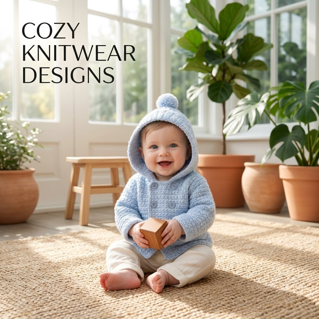 Cardigan Hooded Jacket Baby Hoodie | Crochet Pattern PDF