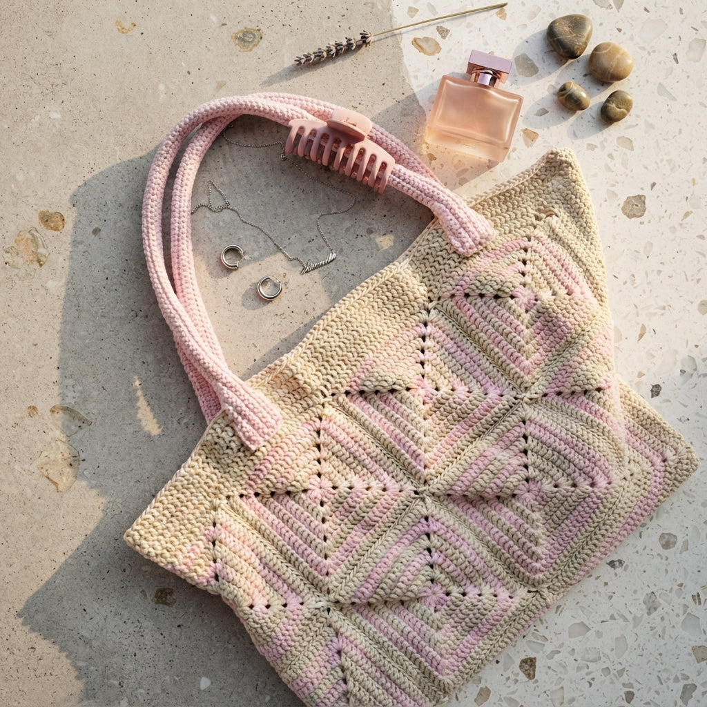 Granny Square Granny Square Tote V4 | Crochet Pattern PDF