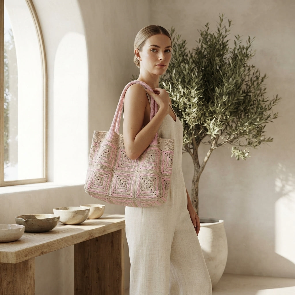 Granny Square Granny Square Tote V4 | Crochet Pattern PDF