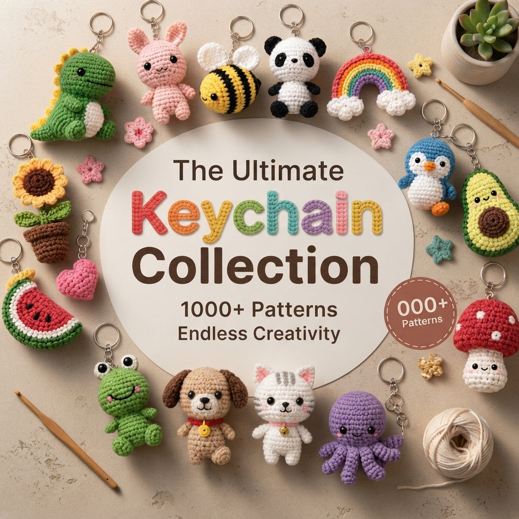 Giant Amigurumi Bundle | 1000+ Keychain PDFs — Design 2