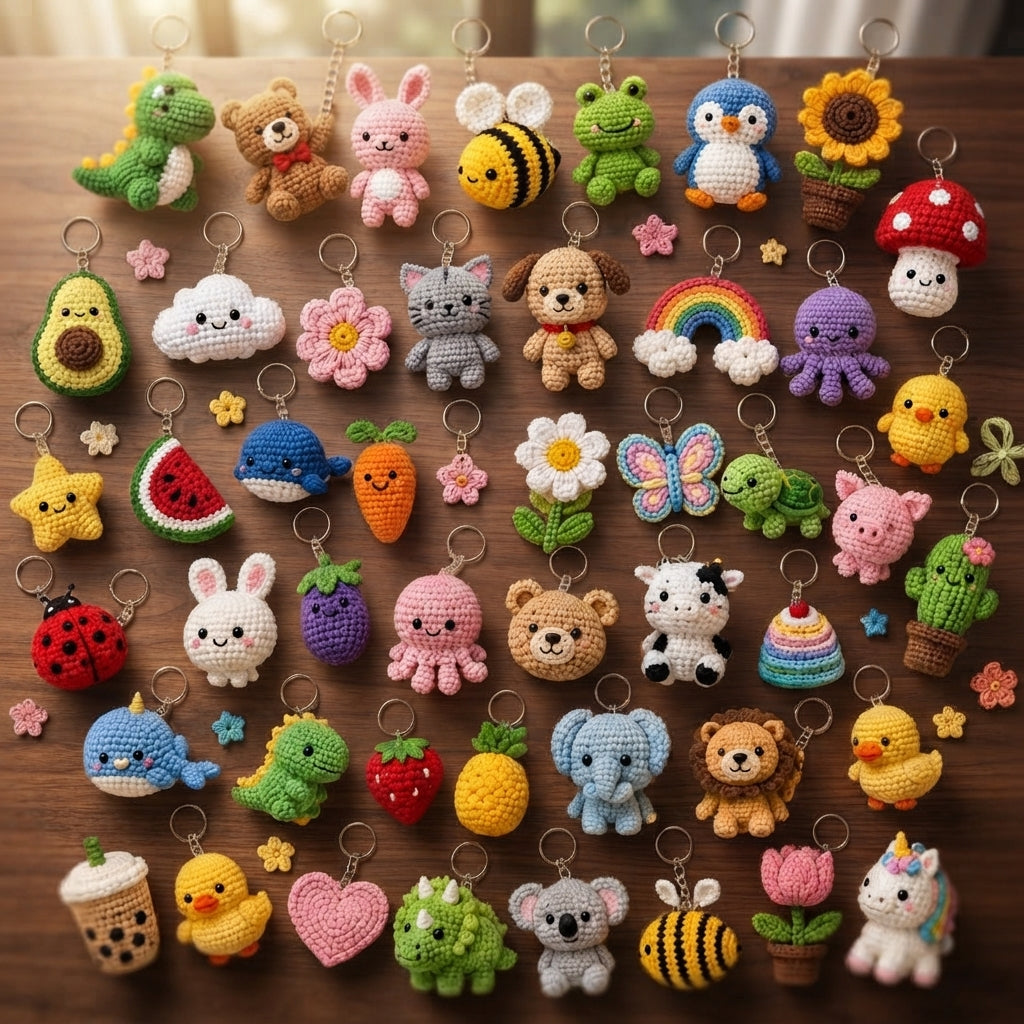 Giant Amigurumi Bundle | 1000+ Keychain PDFs — Design 2