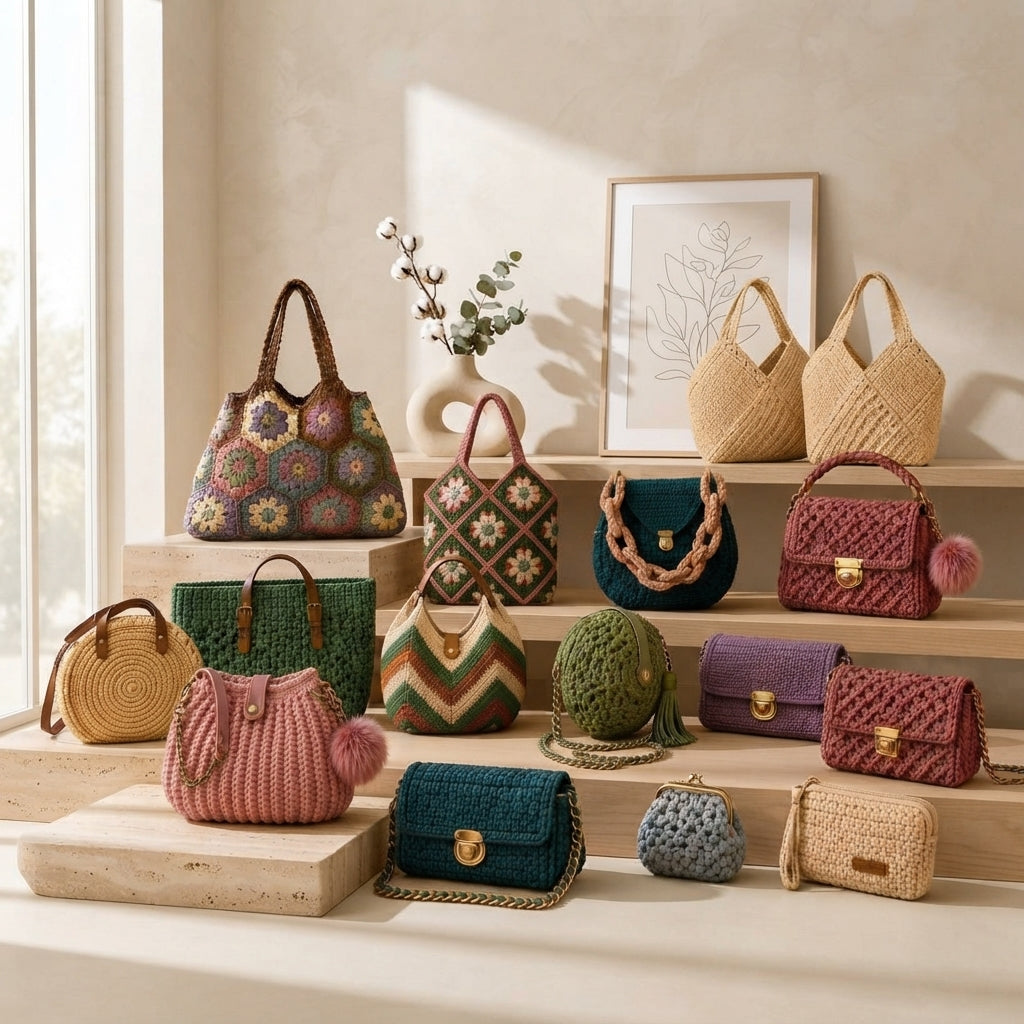 Purse Pouch Tote | Crochet Pattern PDF
