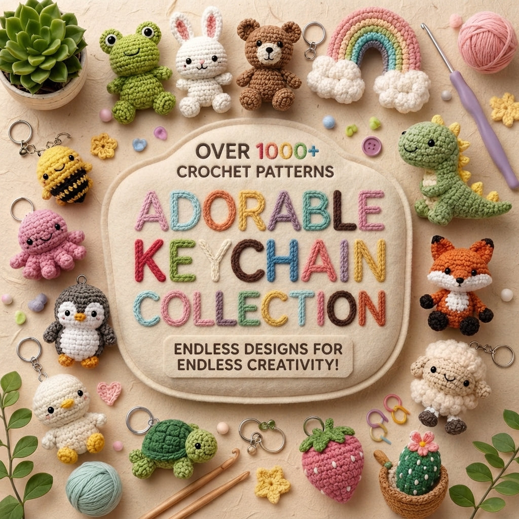 Giant Amigurumi Bundle | 1000+ Keychain PDFs — Design 2