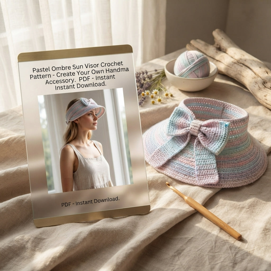 Pretty Sun Visor | Crochet Summer Pattern