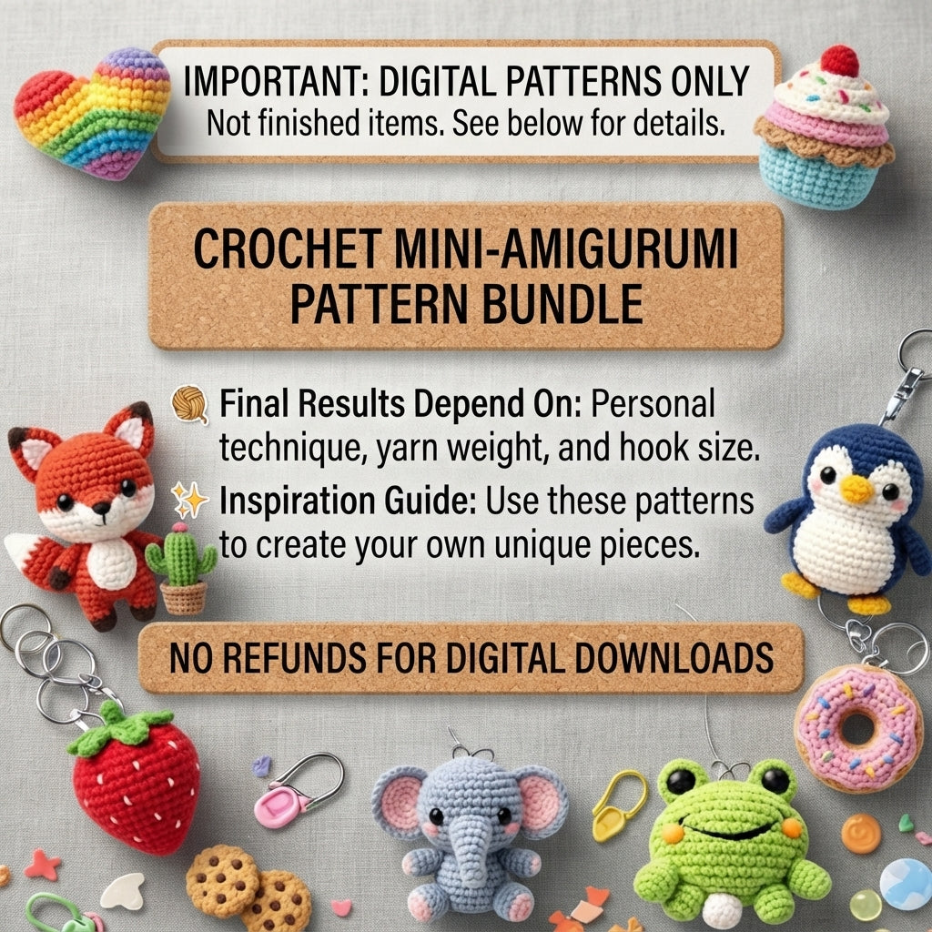 Premium 1500+ Mini Charms | Amigurumi Pattern Pack
