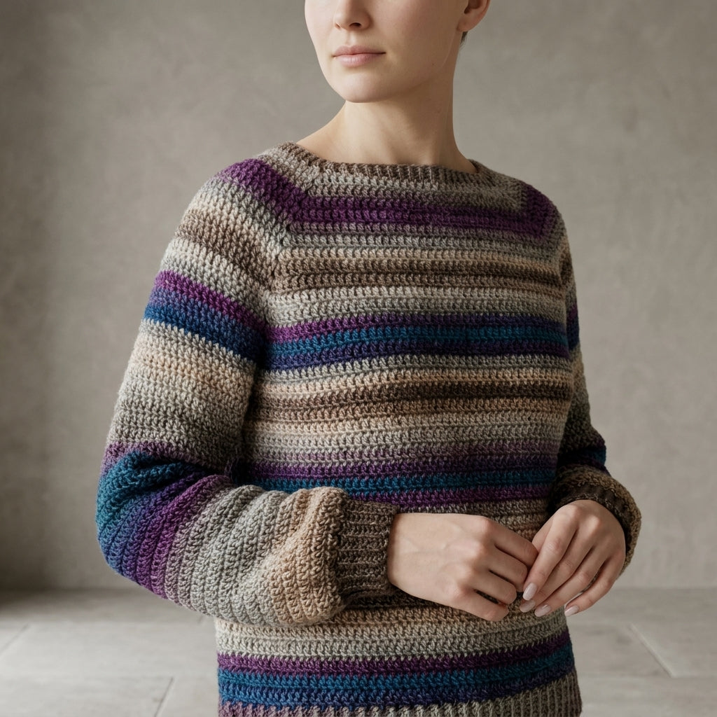 Athabasca Falls Children'S Baby Pullover | Crochet Pattern PDF