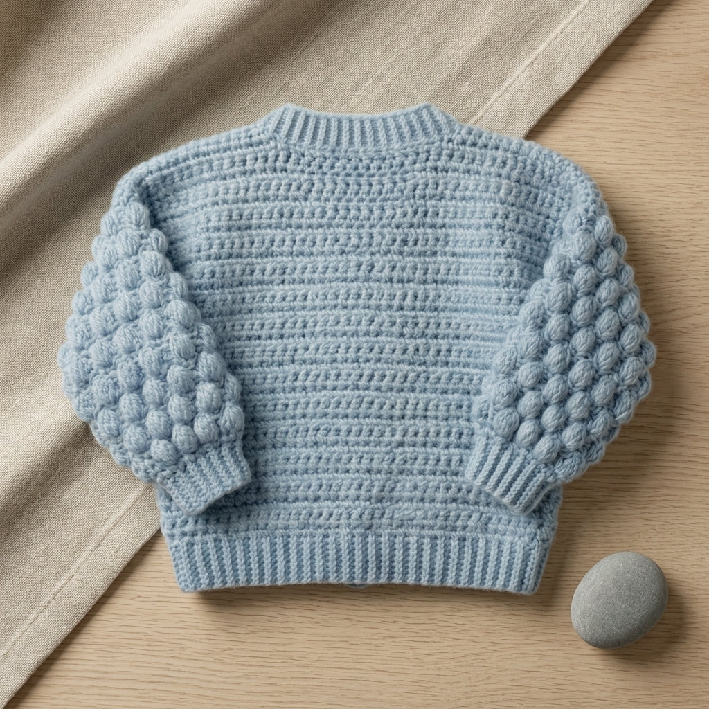 Bobble Baby Cardigan | Crochet Pattern PDF