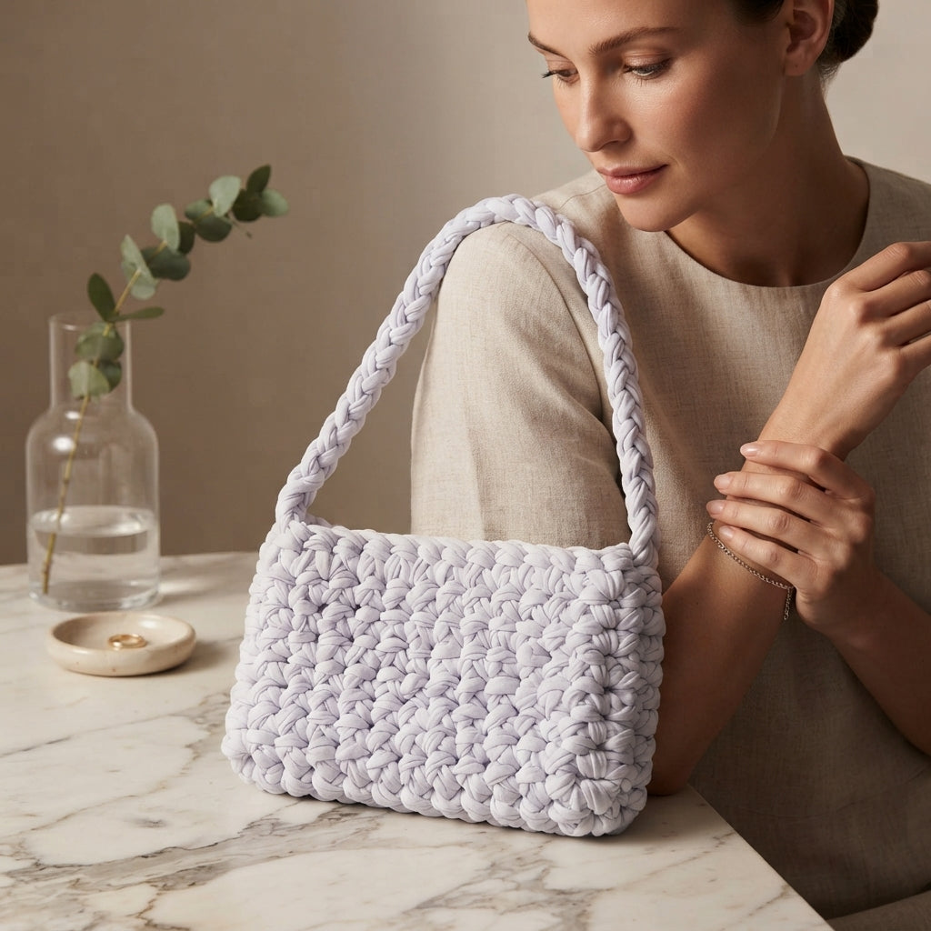Shoulder Tshirt Shoulder Bag | Crochet Pattern PDF