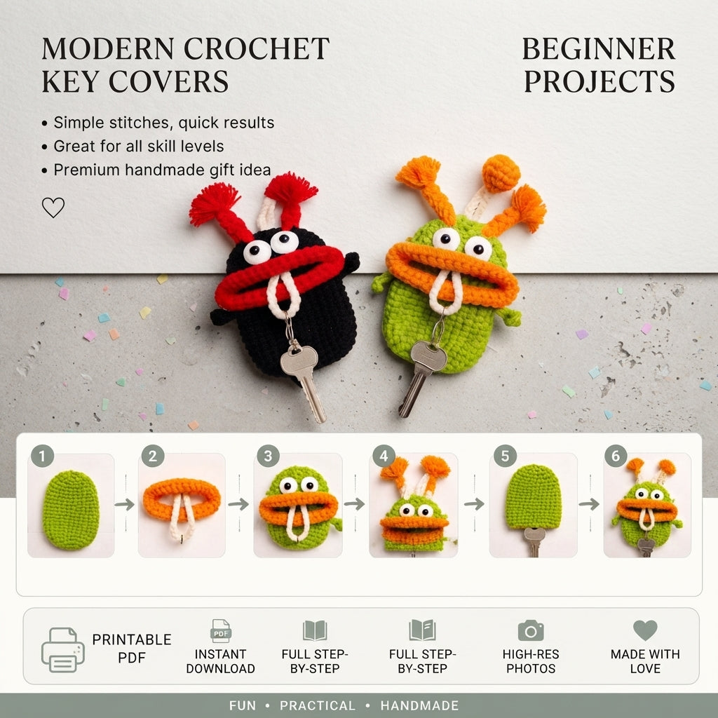 Sweet Mini Keychain | Crochet Keychain Pattern — Design 3