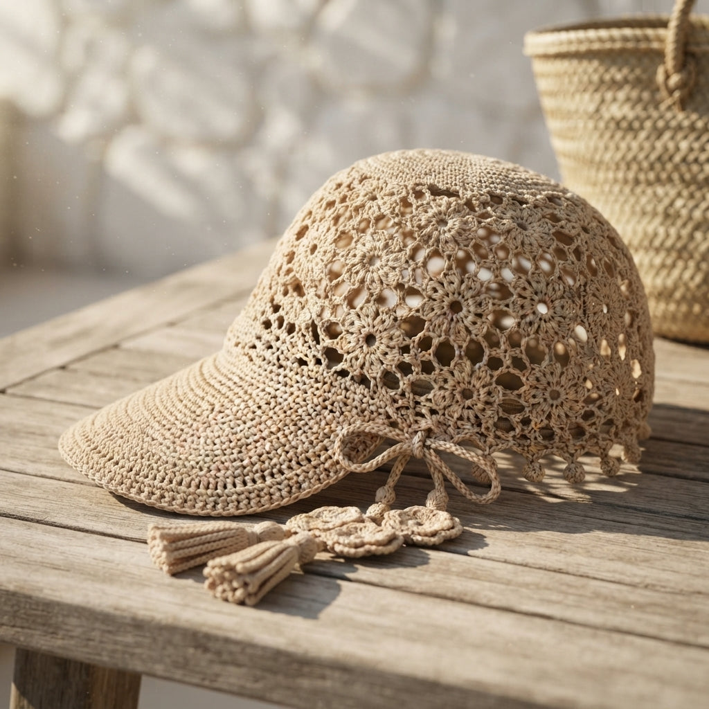 Trendy Summer Hat | Crochet Visor Pattern — Design 2