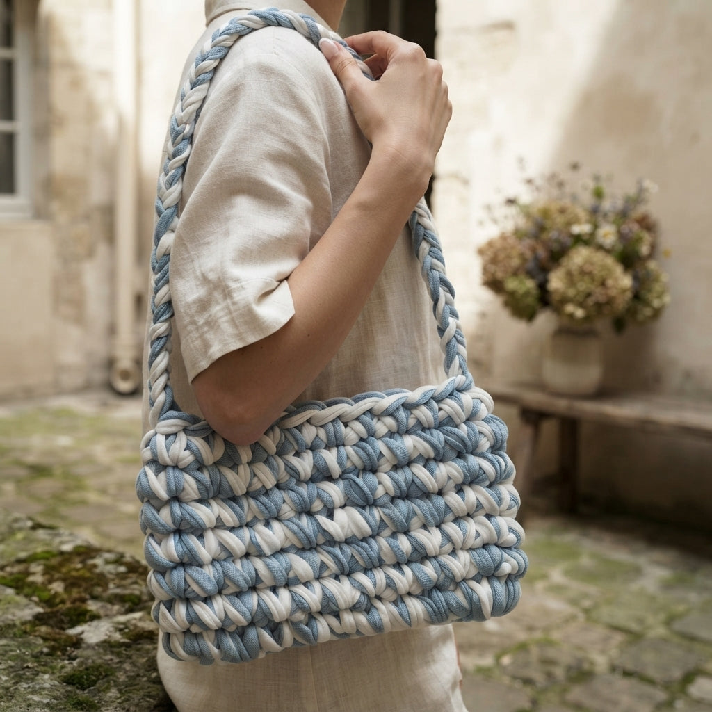 Shoulder Tshirt Shoulder Bag | Crochet Pattern PDF