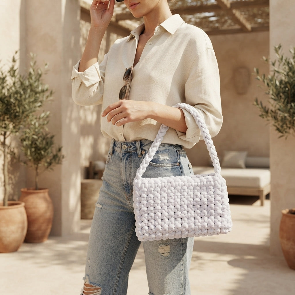 Shoulder Tshirt Shoulder Bag | Crochet Pattern PDF