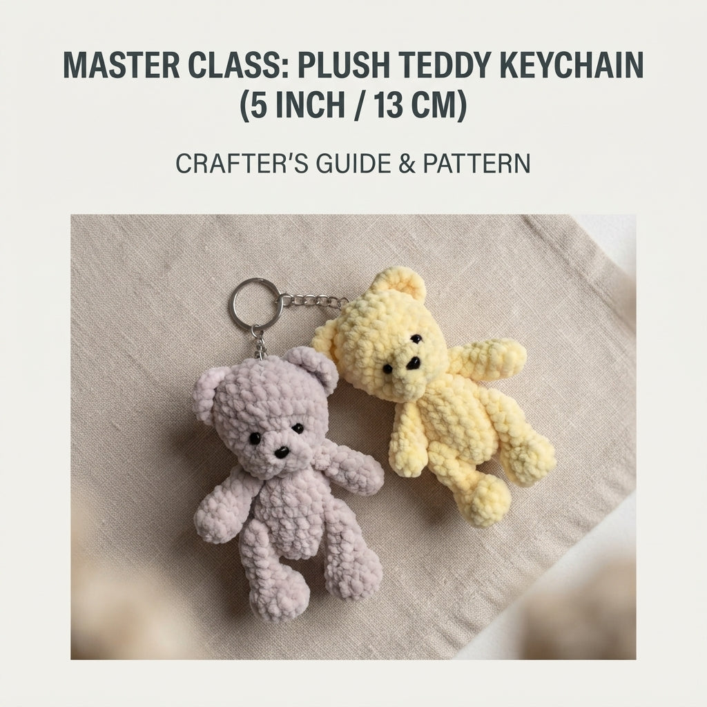 Adorable Keychain Keychain | Crochet Pattern PDF