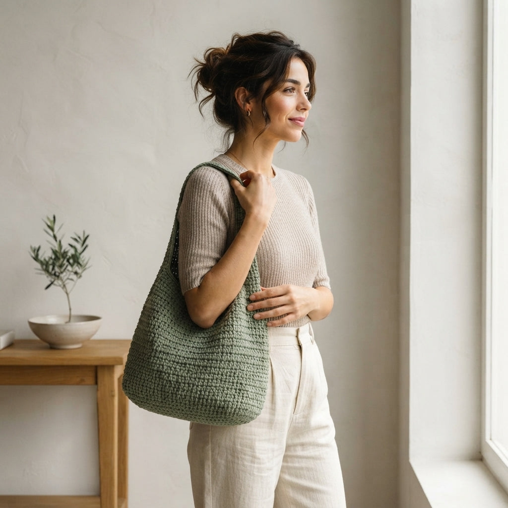 Shoulder Bag Hobo Bag Tote | Crochet Pattern PDF