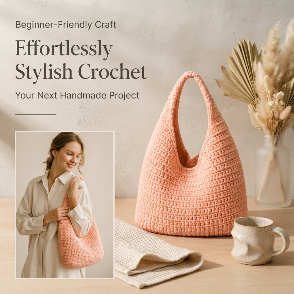 Shoulder Bag Hobo Bag Tote | Crochet Pattern PDF