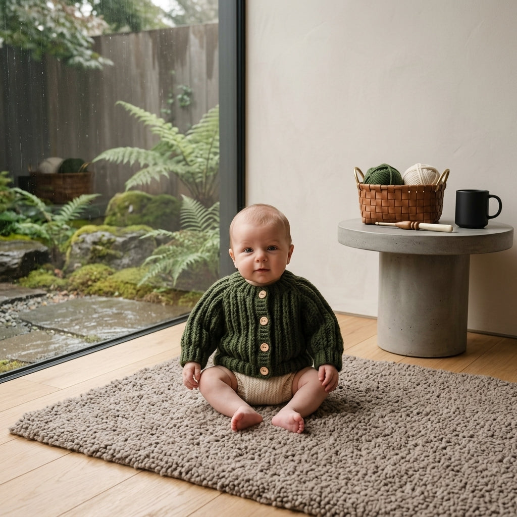 Cable Baby Cardigan | Crochet Pattern PDF