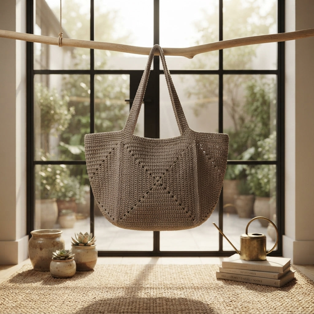 Granny Square Granny Square Tote V5 | Crochet Pattern PDF