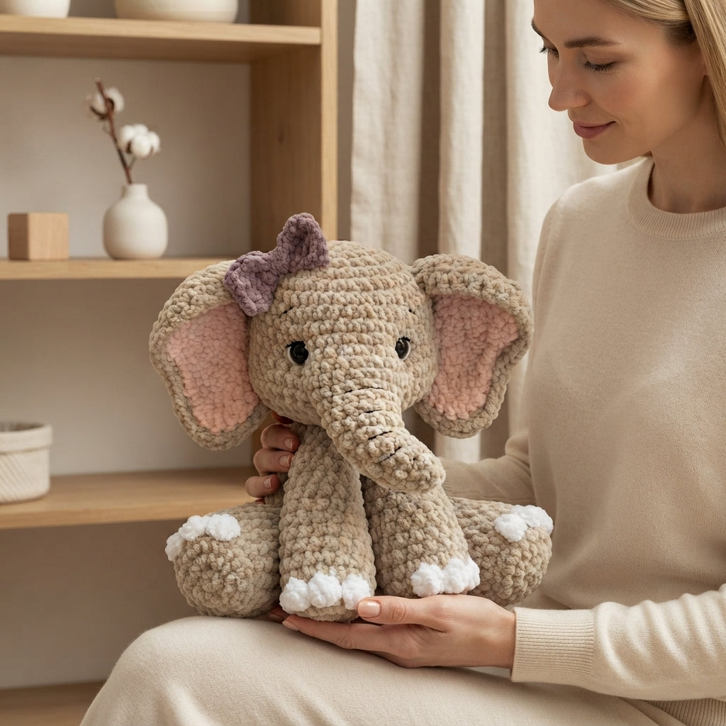 Charming Elephant Companion | Crochet Pattern PDF
