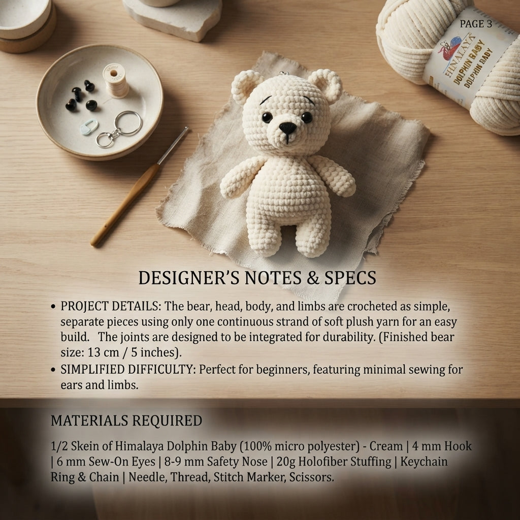 Adorable Keychain Keychain | Crochet Pattern PDF