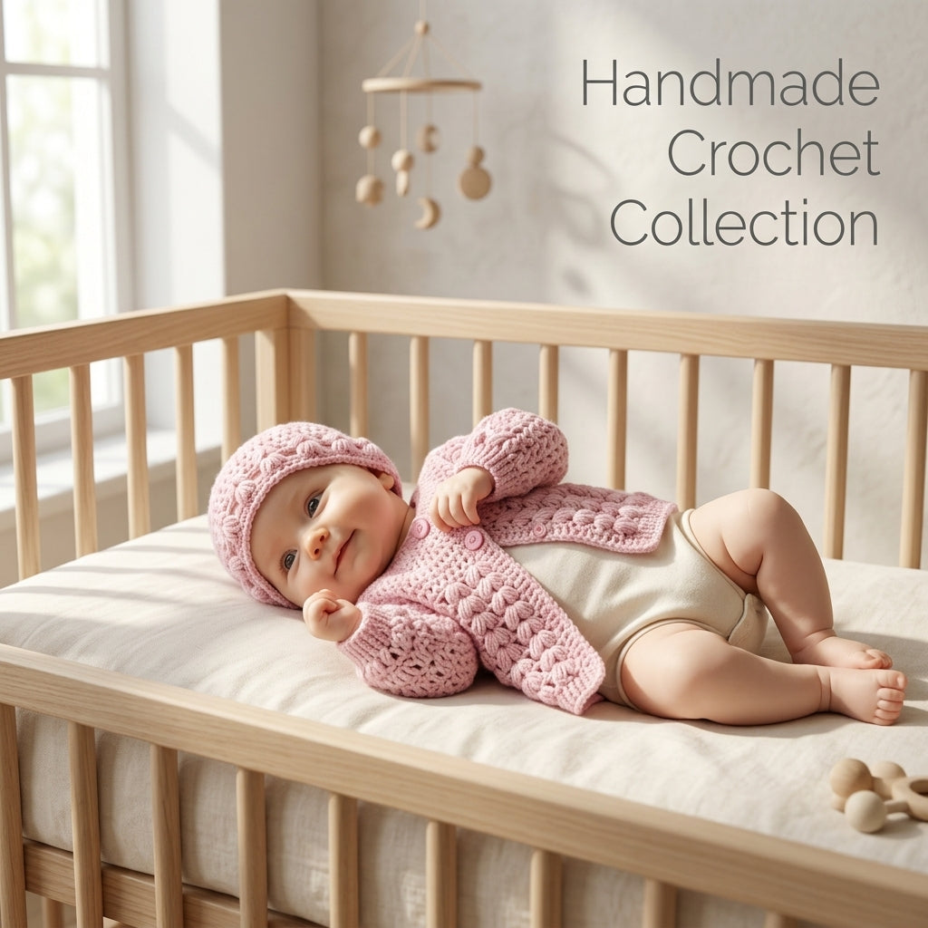 Vintage Childrens Matinee Baby Cardigan | Crochet Pattern PDF