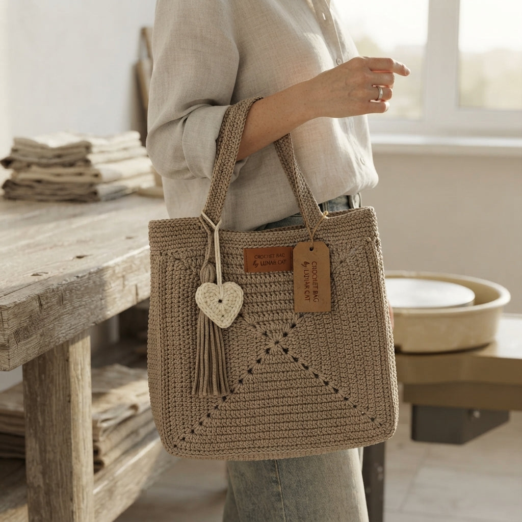 Granny Square Granny Square Tote V5 | Crochet Pattern PDF