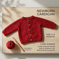 Raglan Baby Cardigan Raglan v4 | Crochet Pattern PDF