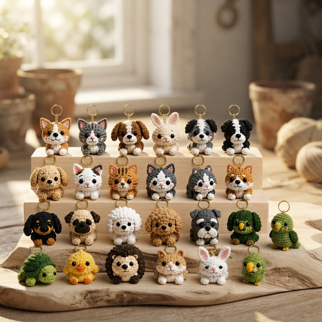 Giant Amigurumi Bundle | 24+ Keychain PDFs
