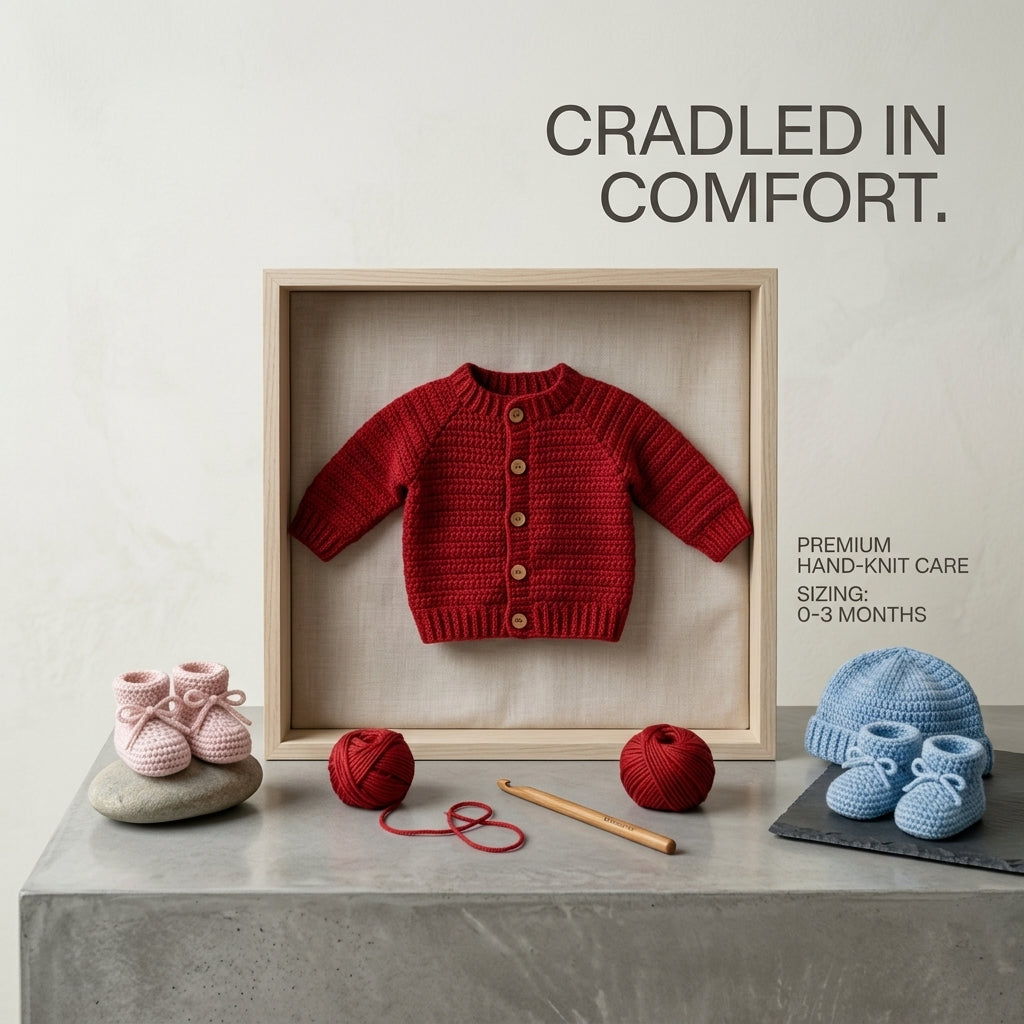 Raglan Baby Cardigan Raglan v4 | Crochet Pattern PDF