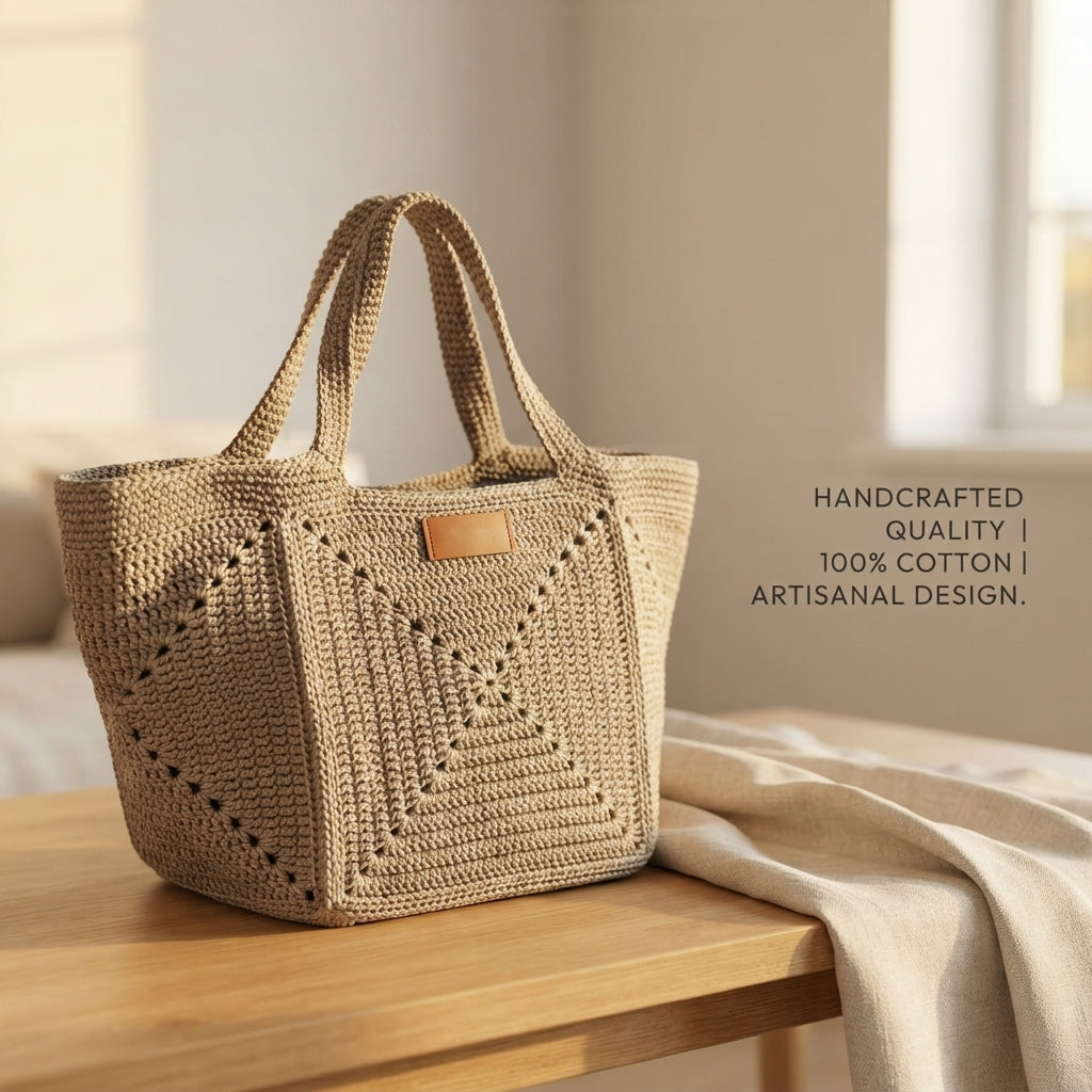 Granny Square Granny Square Tote V5 | Crochet Pattern PDF