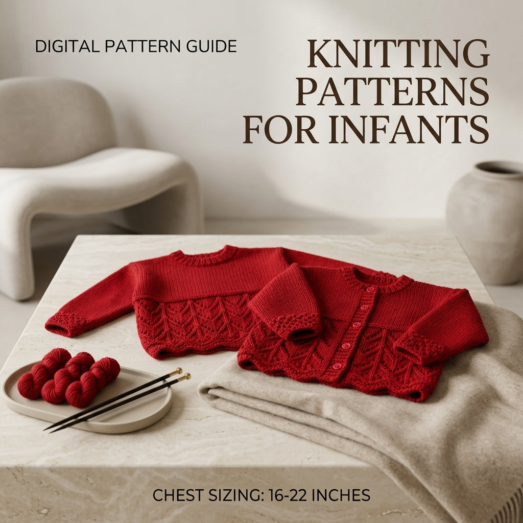 Knitting Beginner Friendly Baby Sweater | Crochet Pattern PDF