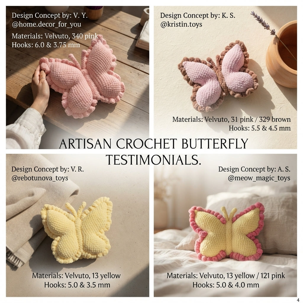 Lovable Amigurumi Butterfly | Amigurumi Pattern