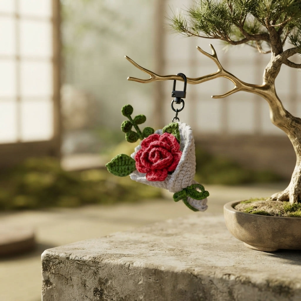 Pretty Bag Charm Charm | Handmade Crochet Pattern