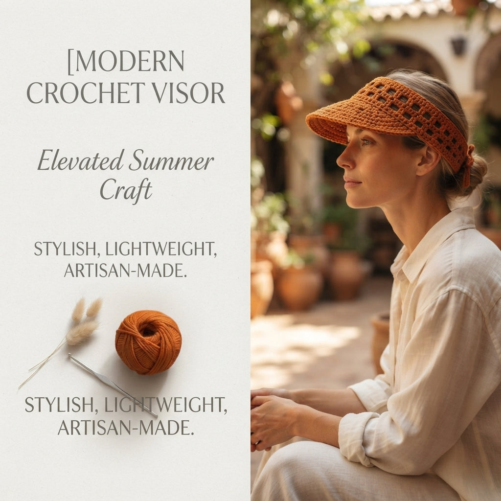 Charming Sun Visor Design | Crochet PDF Pattern — Design 7