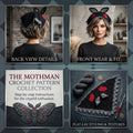 Mothman Motif Triangle Bandana | Crochet Pattern PDF