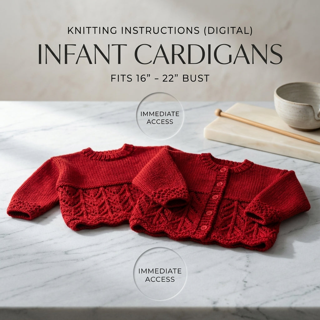 Knitting Beginner Friendly Baby Sweater | Crochet Pattern PDF