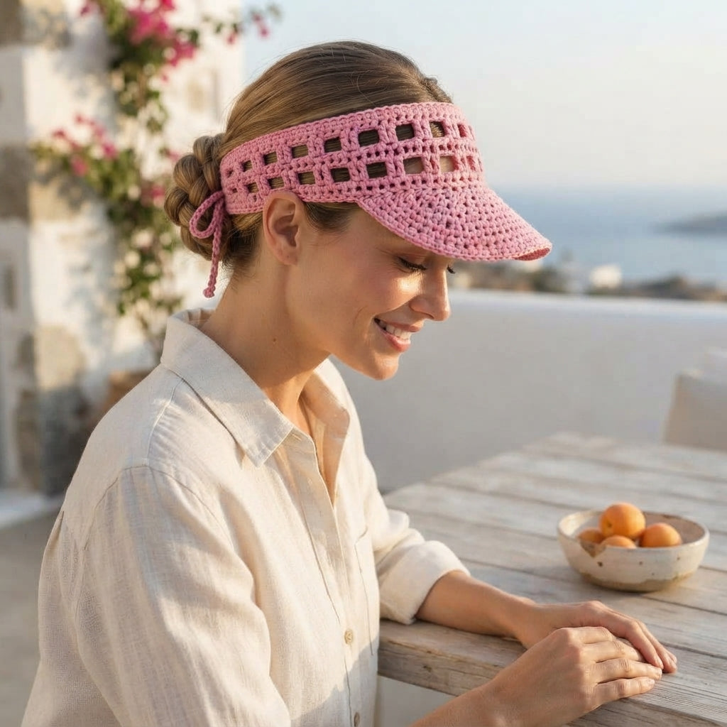 Charming Sun Visor Design | Crochet PDF Pattern — Design 7