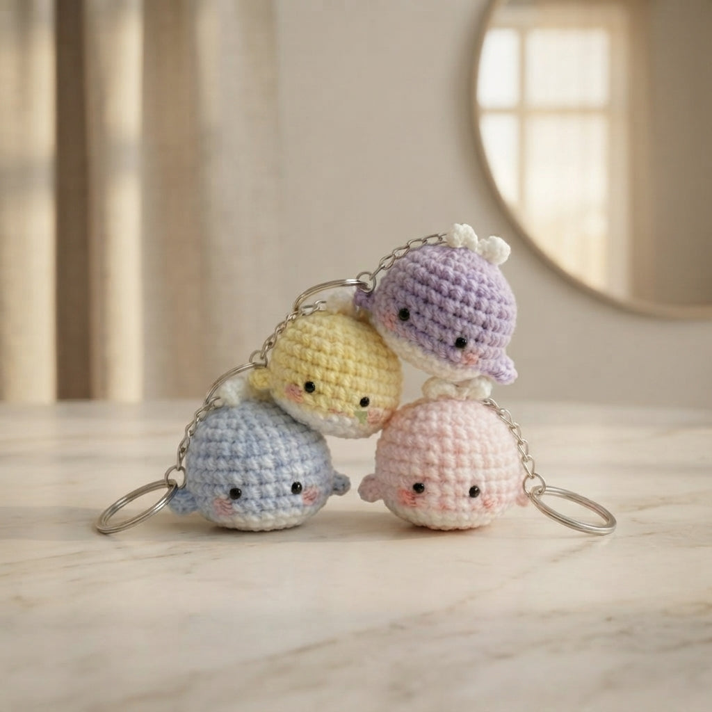 Whimsical Keychain Keychain | PDF Crochet Guide
