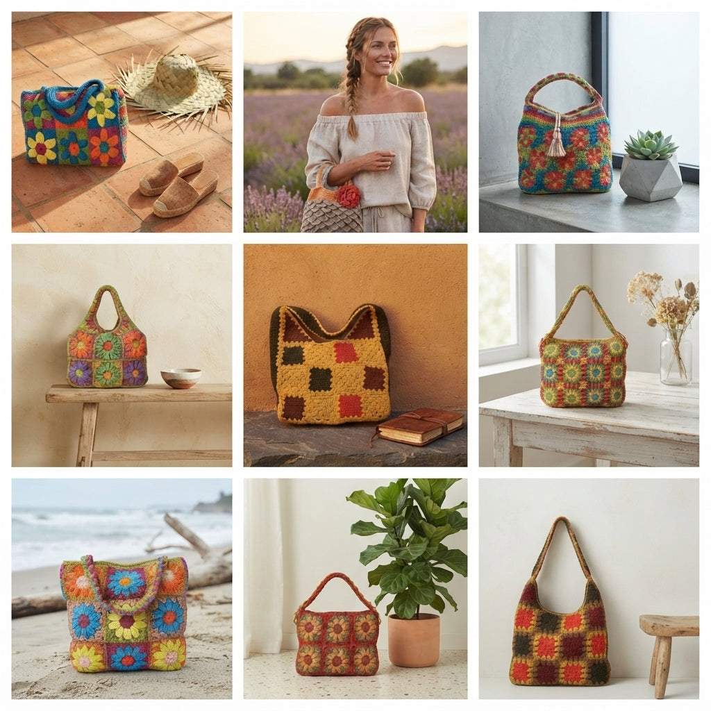 Boho Vintage Pouch | Crochet Pattern PDF