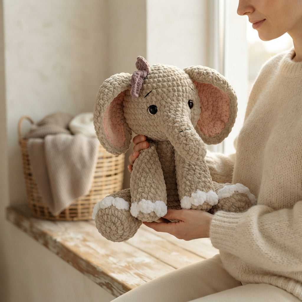 Charming Elephant Companion | Crochet Pattern PDF