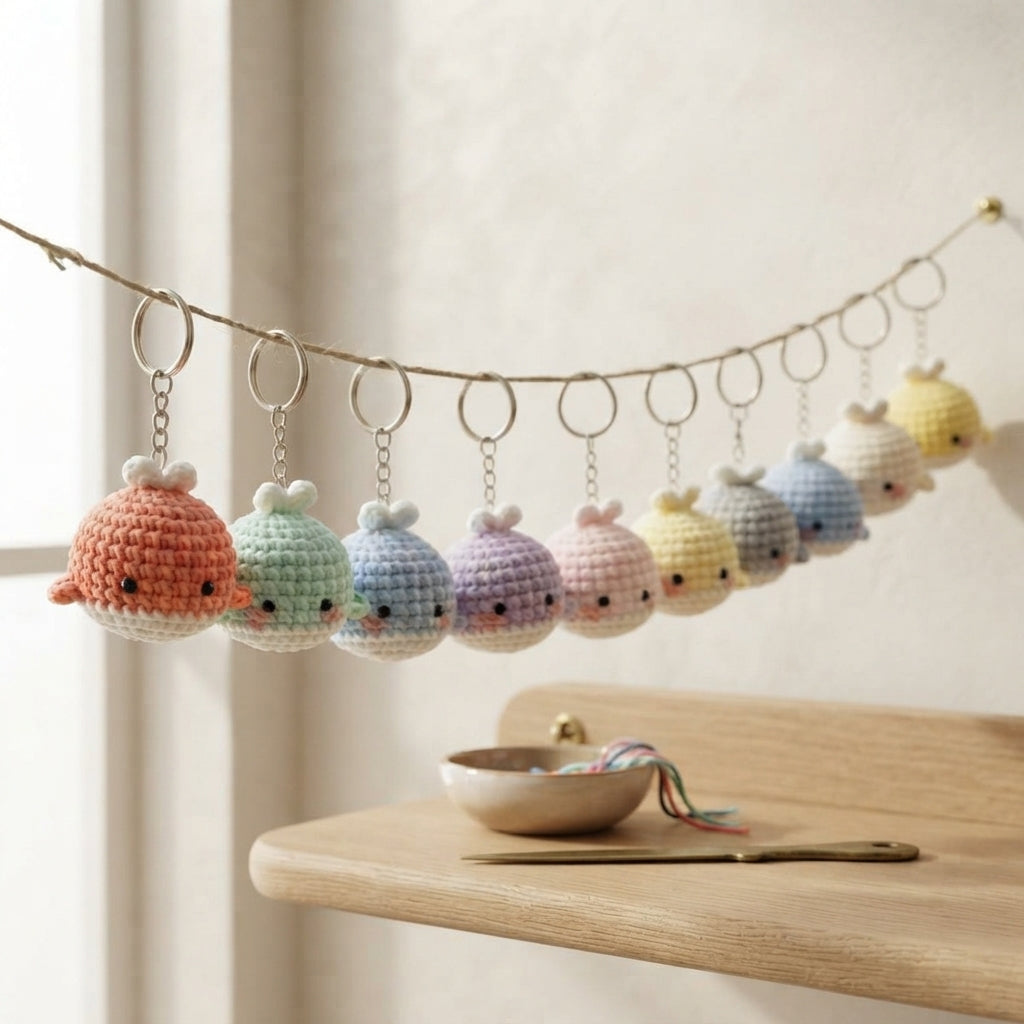 Whimsical Keychain Keychain | PDF Crochet Guide