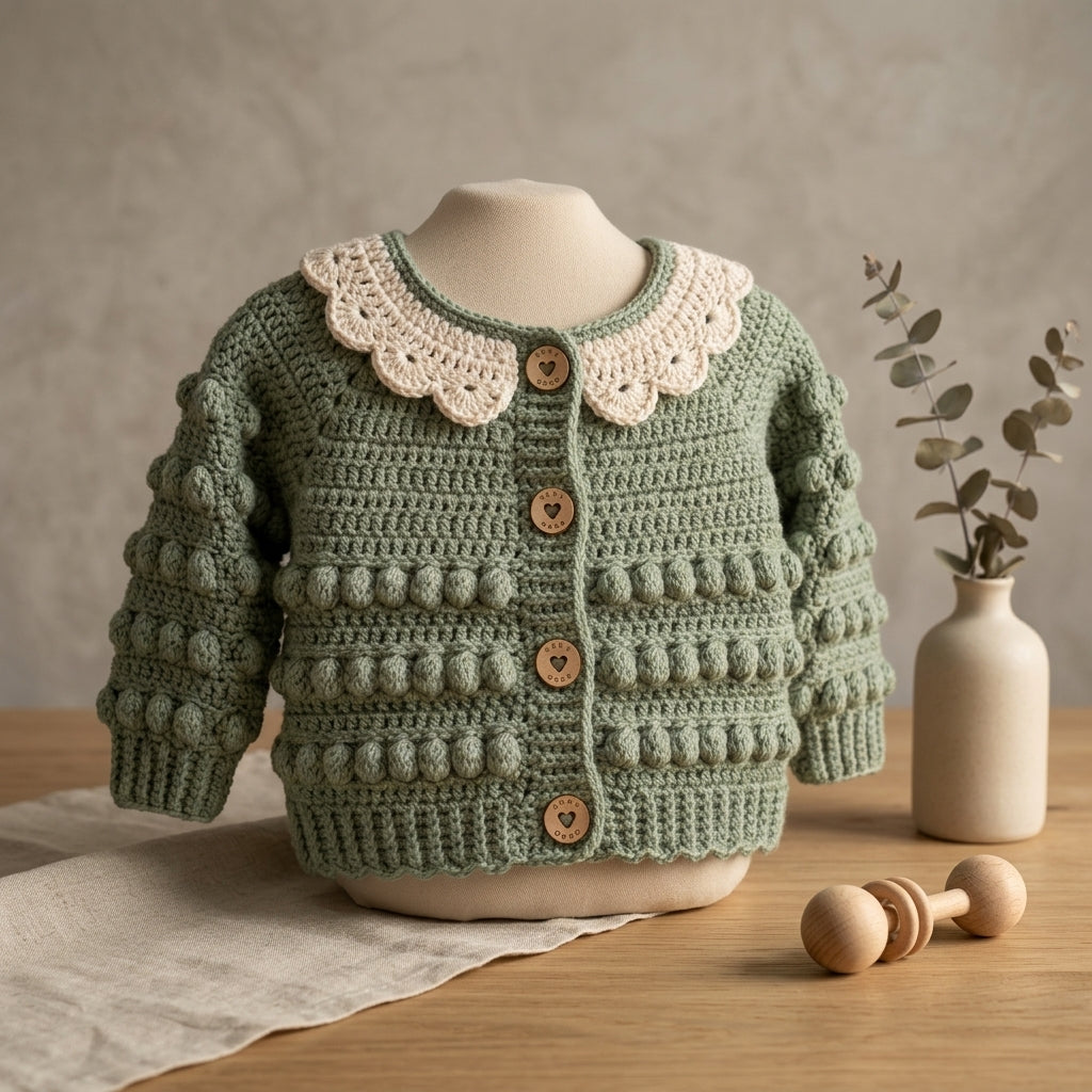 Bundle Cardigan Pants Baby Cardigan | Crochet Pattern PDF