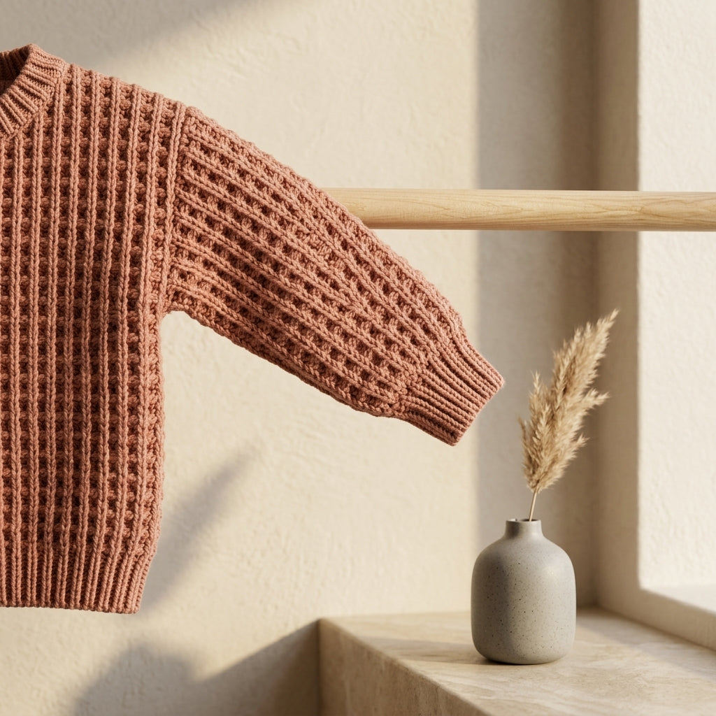 Waffle Stitch Baby Hoodie Waffle Stitch v2 | Crochet Pattern PDF