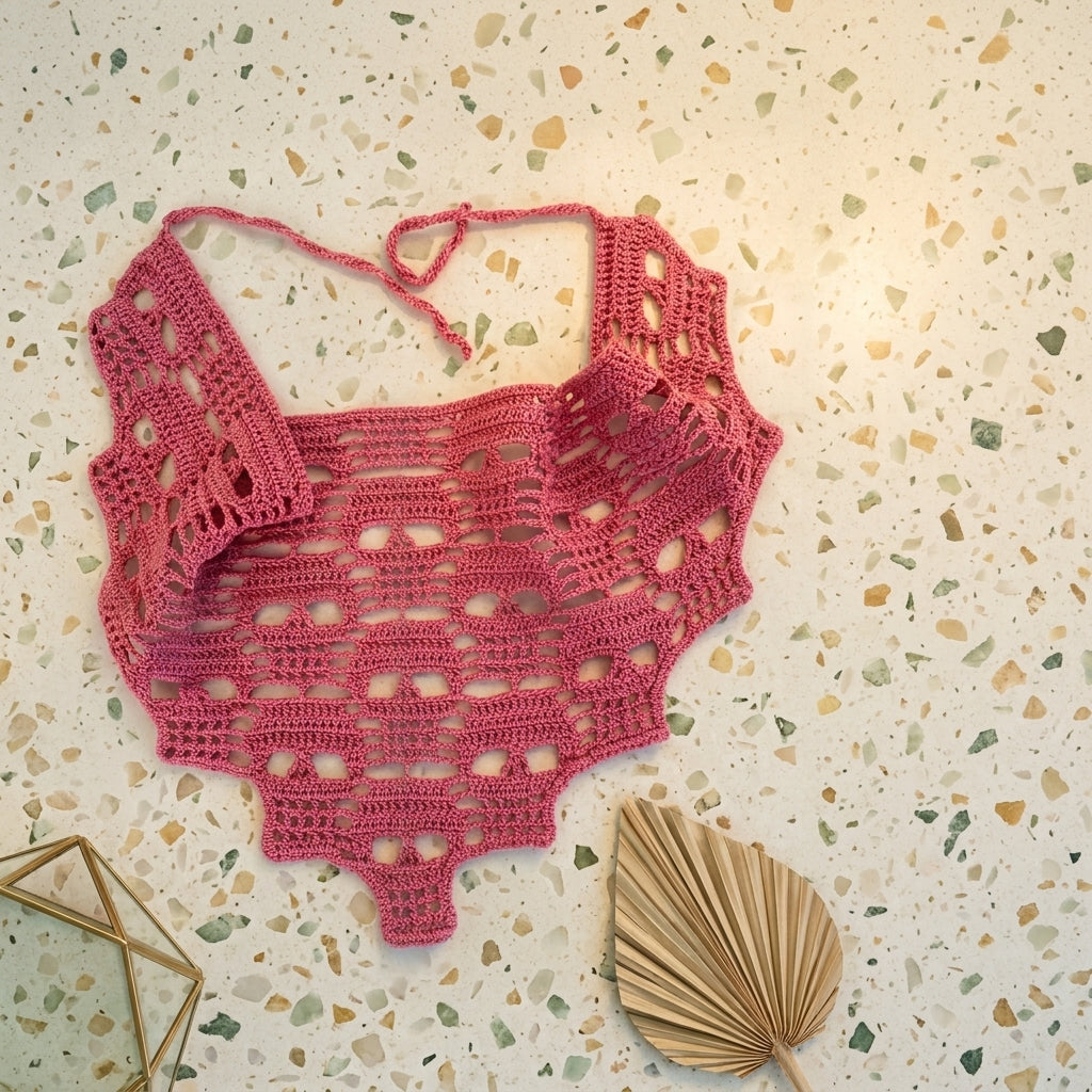 Gothic Skull Shawl Bandana | Crochet Pattern PDF
