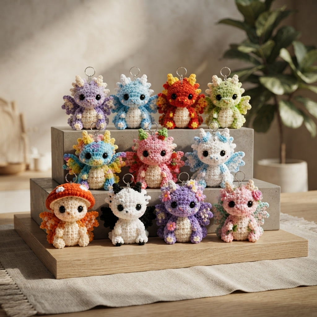 Enchanting Bag Charm Keyring | Amigurumi Guide PDF — Design 5