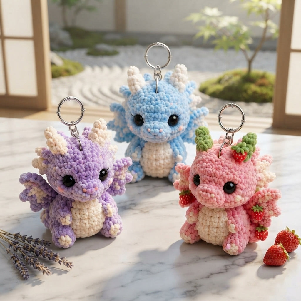 Enchanting Bag Charm Keyring | Amigurumi Guide PDF — Design 5