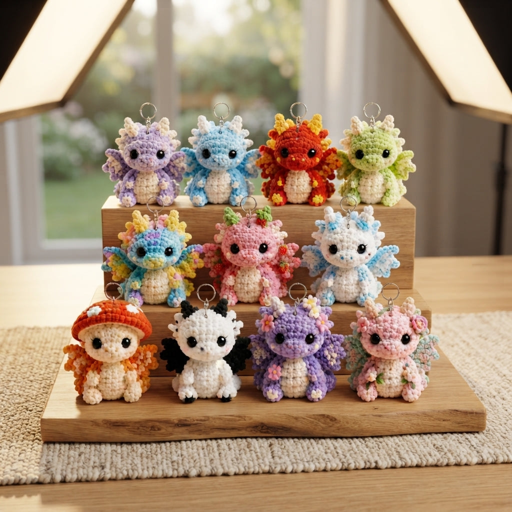 Enchanting Bag Charm Keyring | Amigurumi Guide PDF — Design 5